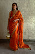 Bel orange sari