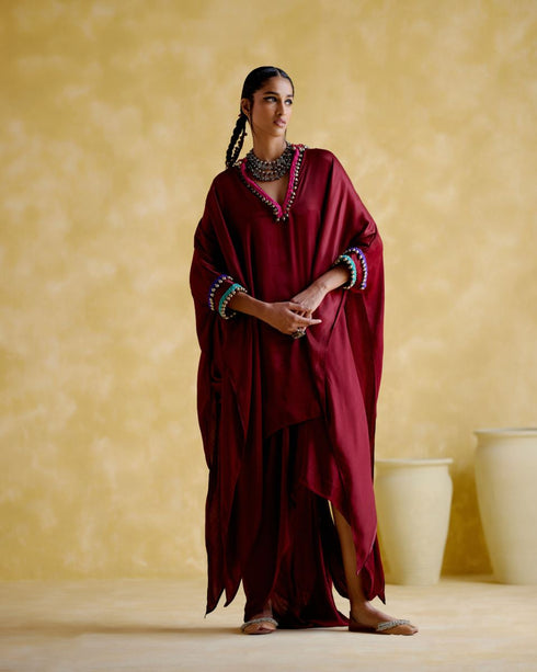 Bhavishya maroon co-ord set