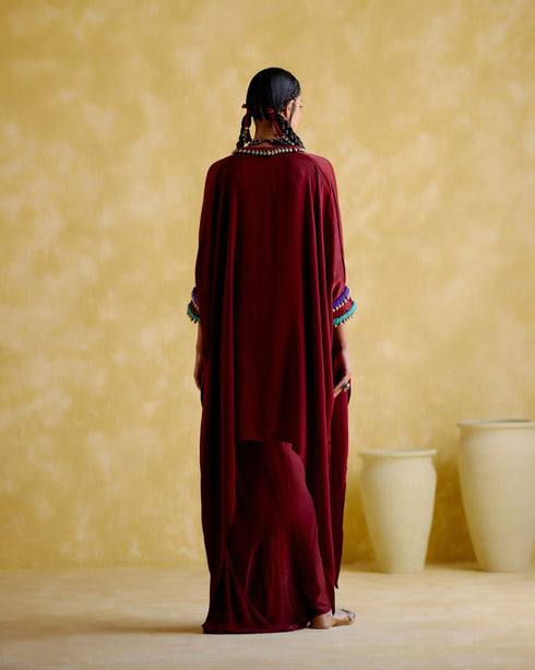 Bhavishya maroon co-ord set