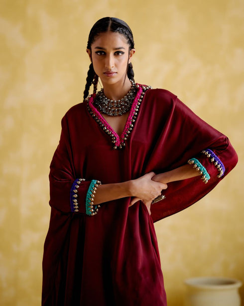 Bhavishya maroon co-ord set