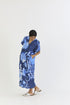 Bilberry blue line kaftan dress