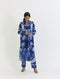 Bilberry blue wrap kurta set