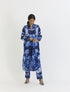 Bilberry blue wrap kurta set