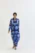 Bilberry blue wrap kurta set