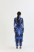 Bilberry blue wrap kurta set
