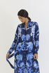 Bilberry blue wrap kurta set