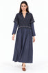 Black denim dress