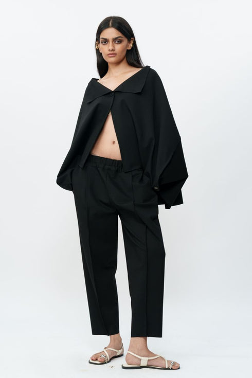Black jacket with trouser