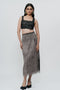 Black lace crop top