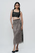 Black lace crop top
