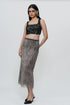 Black lace crop top