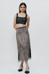 Black lace crop top