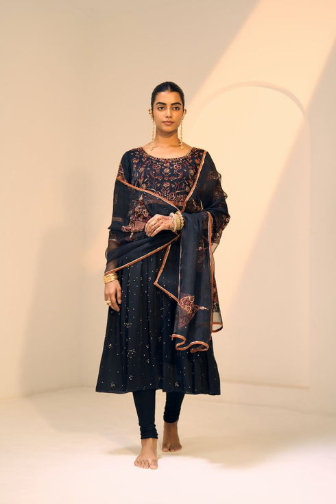 Black lavanya dupatta