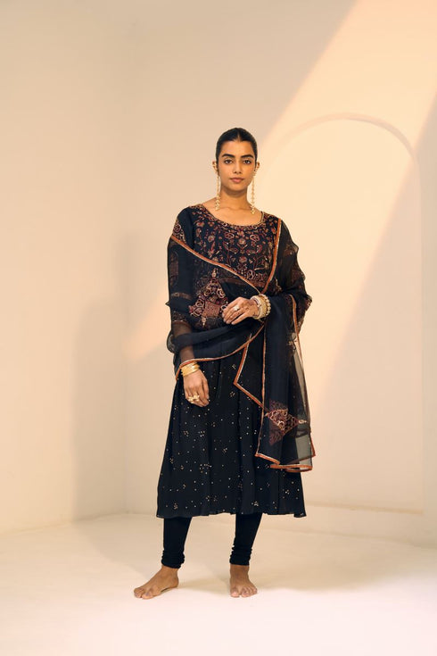 Black lavanya dupatta