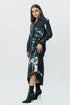 Black printed shirt dress