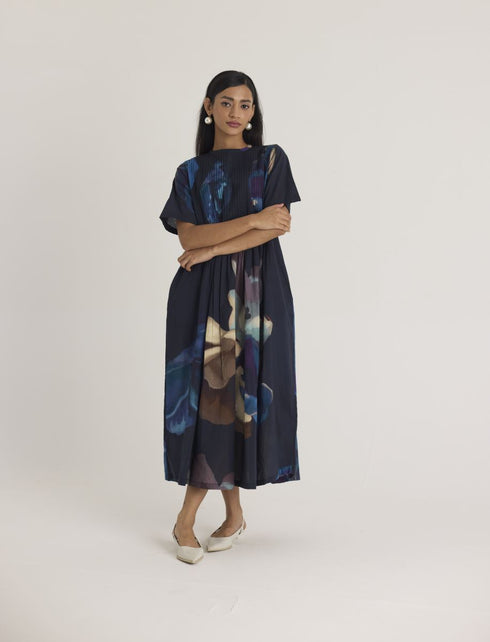 Black rocco pintuck dress