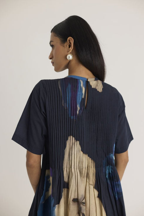 Black rocco pintuck dress