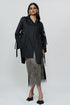 Black short shirt dress with string details