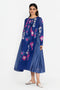 Blue applique dress