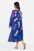 Blue applique dress