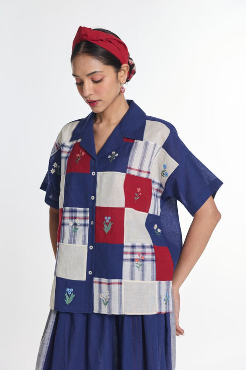 Bluebell patchwork shirt