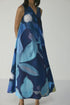 Blue lagoon V neck dress