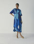 Blue lagoon pintuck dress
