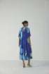 Blue lagoon pintuck dress