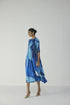 Blue lagoon pintuck dress