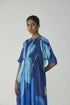 Blue lagoon pintuck dress