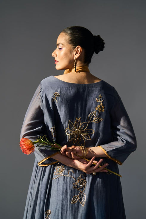 Blue mansa kurta with pants