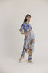 Blue nico long kurta set
