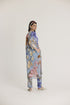 Blue nico long kurta set
