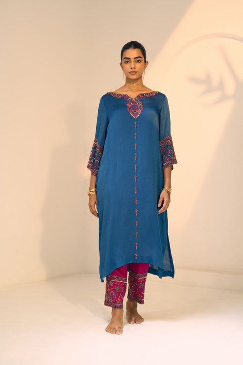 Blue taara kurta with pants