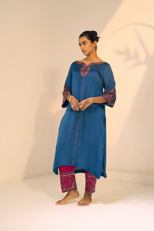 Blue taara kurta with pants