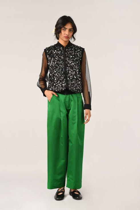 Bonica black sequins gillet