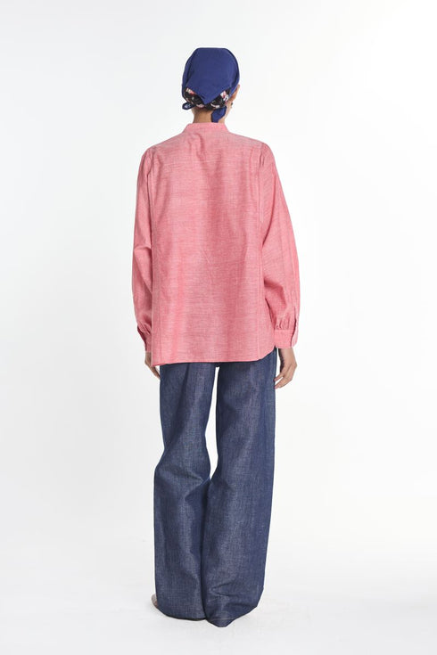 Brooklime patchwork shirt