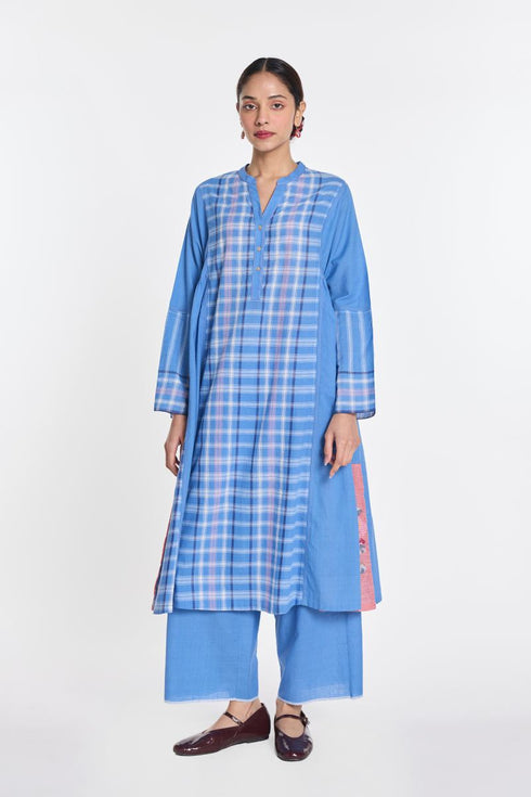 Browallia patchwork tunic