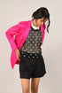 Brunonii fuchsia single breast jacket