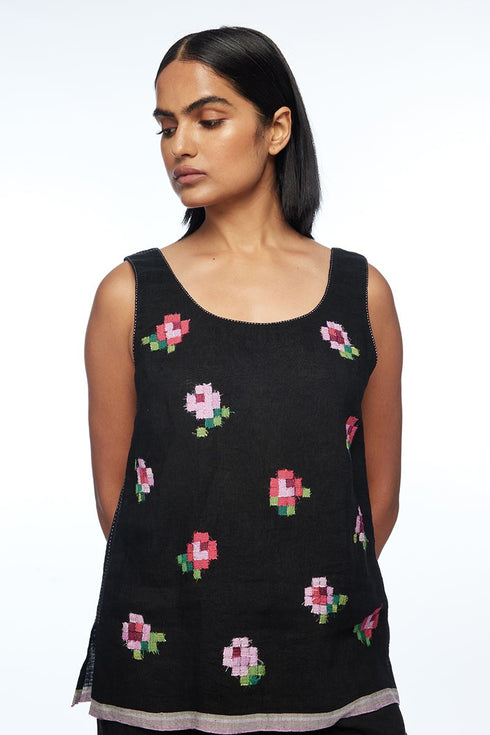 Bugensis black camisole top