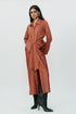 Burnt orange shirt dress