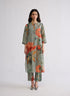 Cabbage long kurta set