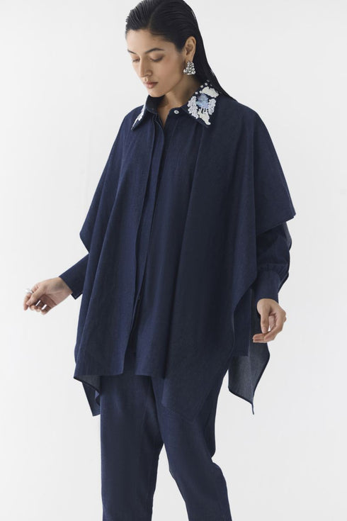 Calla denim shirt and trousers
