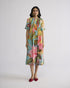 Campari pintuck dress