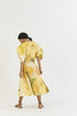 Canary yellow knotted dress