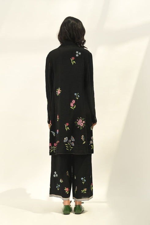 Carmagnole black embroidered jacket