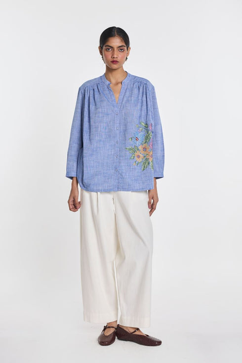 Celandine embroidered shirt