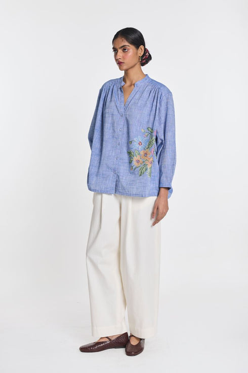 Celandine embroidered shirt