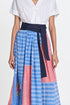 Celandine patchwork wrap dress