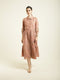 Celeste almond gathered dress